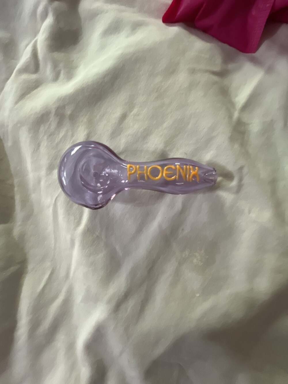 Phoenix Glass Hand Piece  Purple